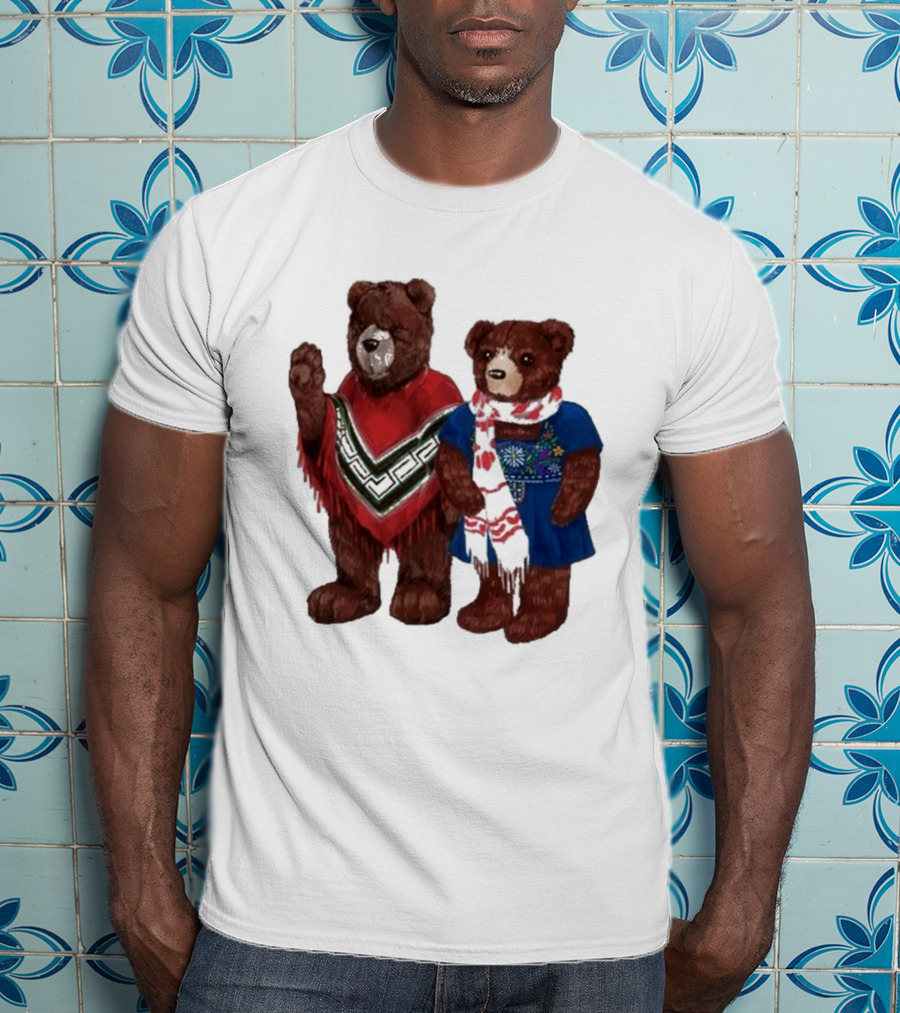 My Morning Jacket Pooch And Denise Bears Winter Poncho And Scarf T-Shirt