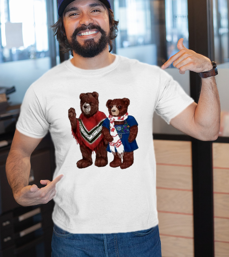 My Morning Jacket Pooch And Denise Bears Winter Poncho And Scarf T-Shirt