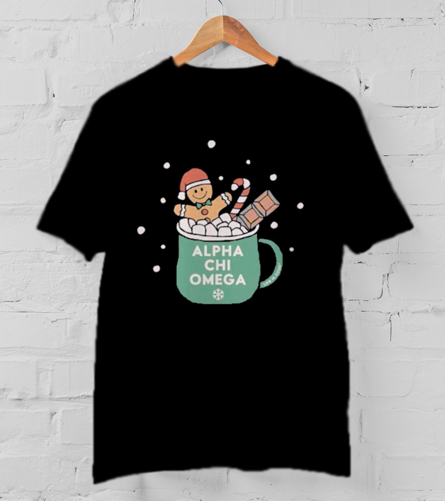 Life Is Good Alpha Chi Omega Holiday T-Shirt