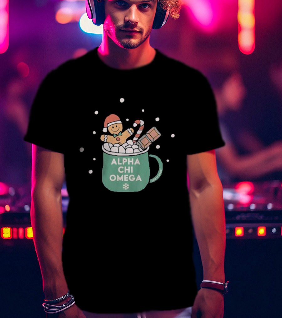 Life Is Good Alpha Chi Omega Holiday T-Shirt