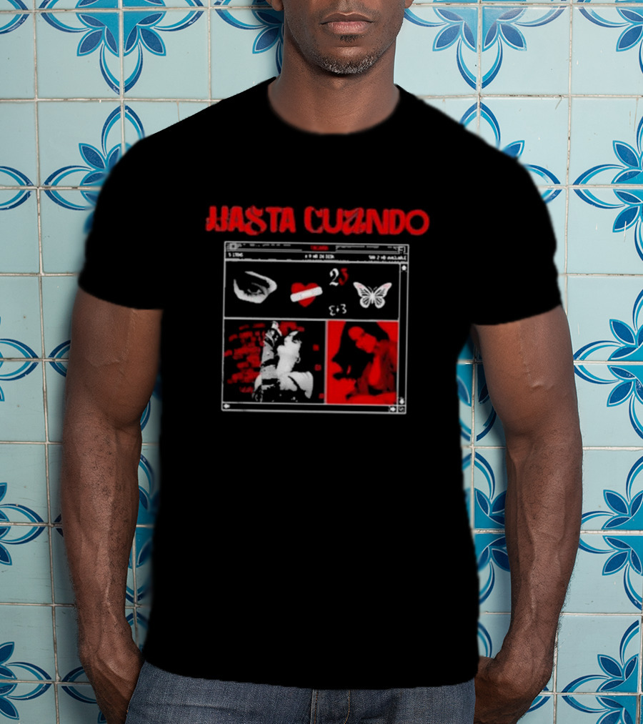 Gala Montes Hasta Cuándo 23 Butterfly Heart Lips T-Shirt