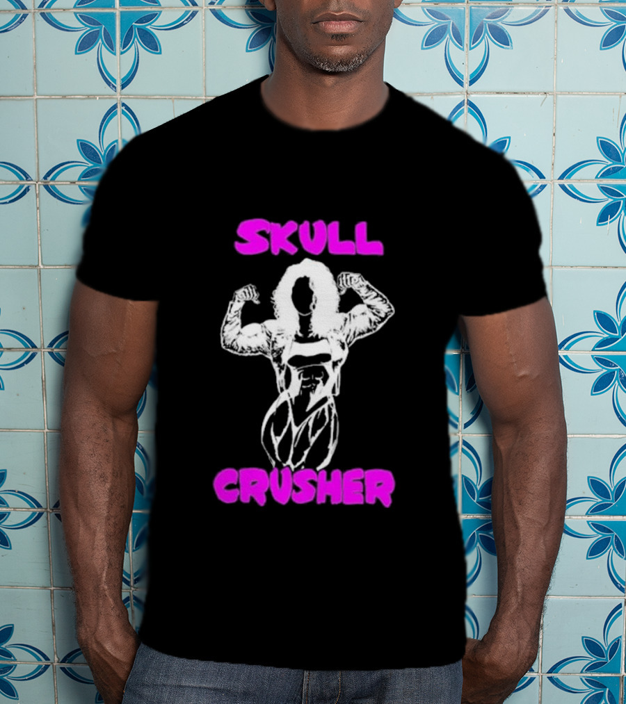 Skull Crusher Bodybuilder Flexing T-Shirt