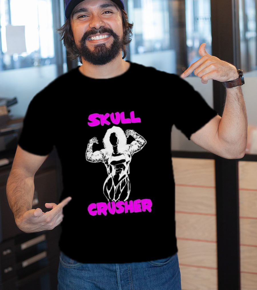Skull Crusher Bodybuilder Flexing T-Shirt