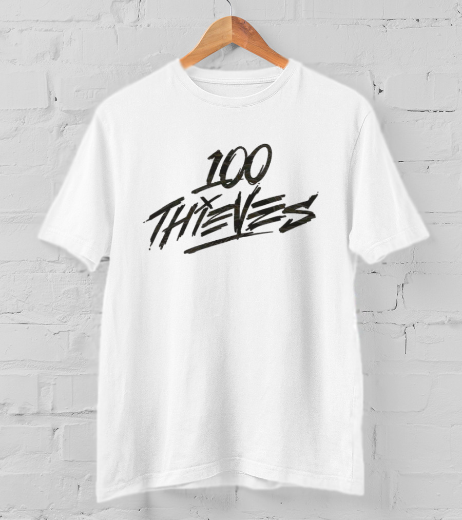100 Thieves Logo Brand Merchandise Esports Team T-Shirt