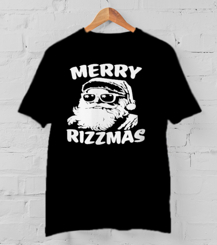 Blake Grupe Merry Rizzmas Santa With Sunglasses T-Shirt