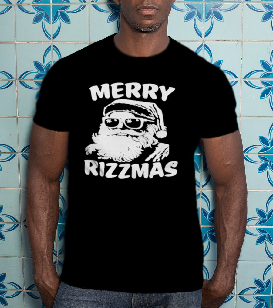 Blake Grupe Merry Rizzmas Santa With Sunglasses T-Shirt