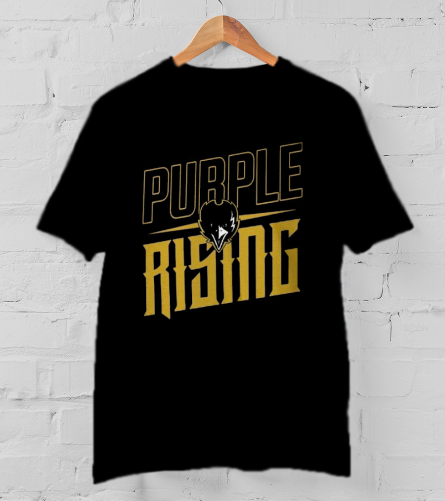 Purple Rising Baltimore Football Ravens Fans T-Shirt
