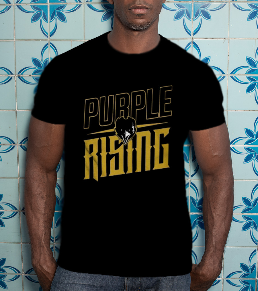 Purple Rising Baltimore Football Ravens Fans T-Shirt