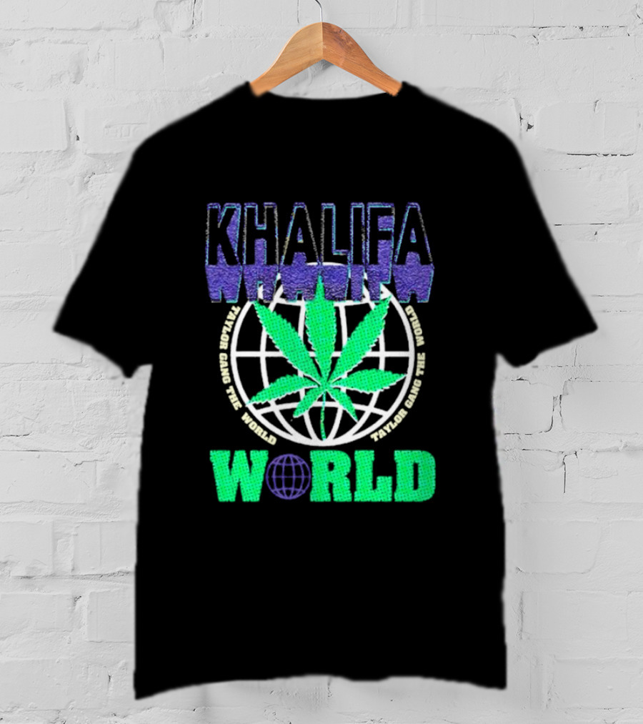 Khalifa Weed Taylor Gang The World T-Shirt