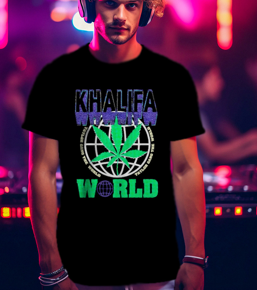 Khalifa Weed Taylor Gang The World T-Shirt