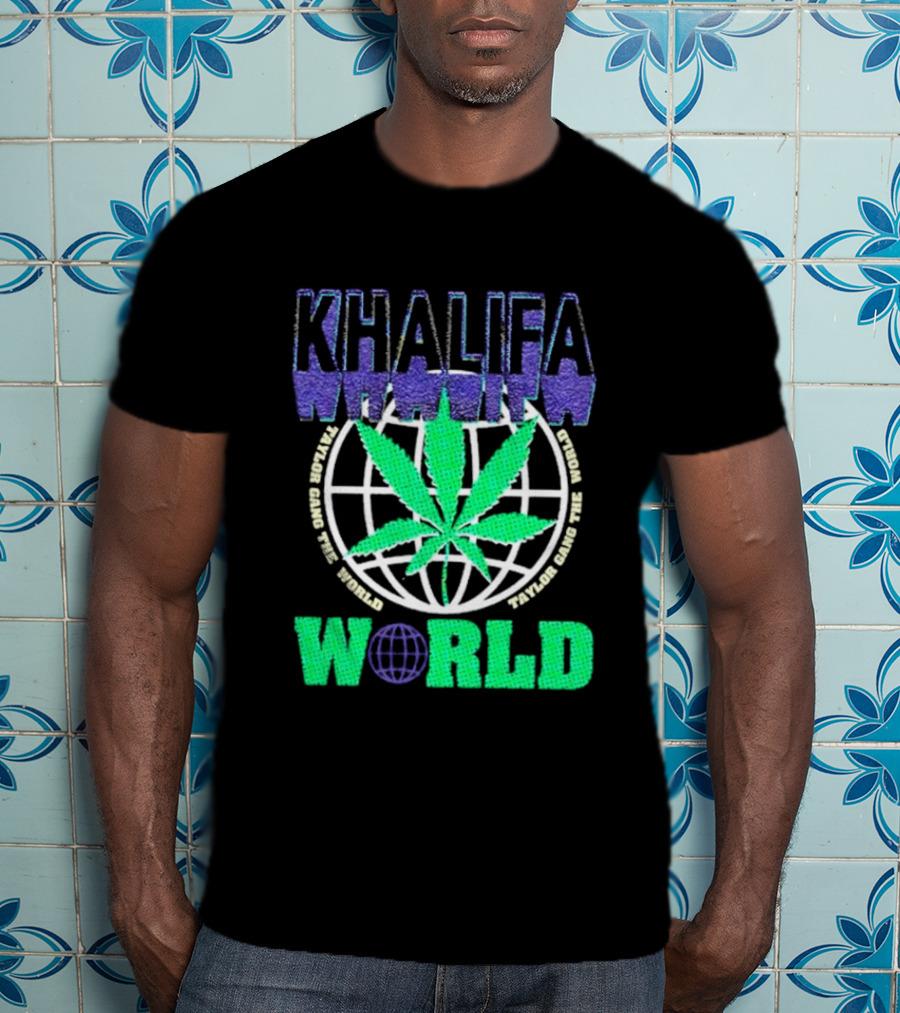 Khalifa Weed Taylor Gang The World T-Shirt