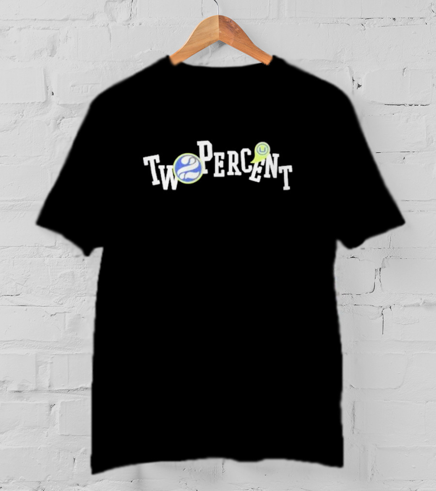 Two Percent Tennis Ball Typography T-Shirt