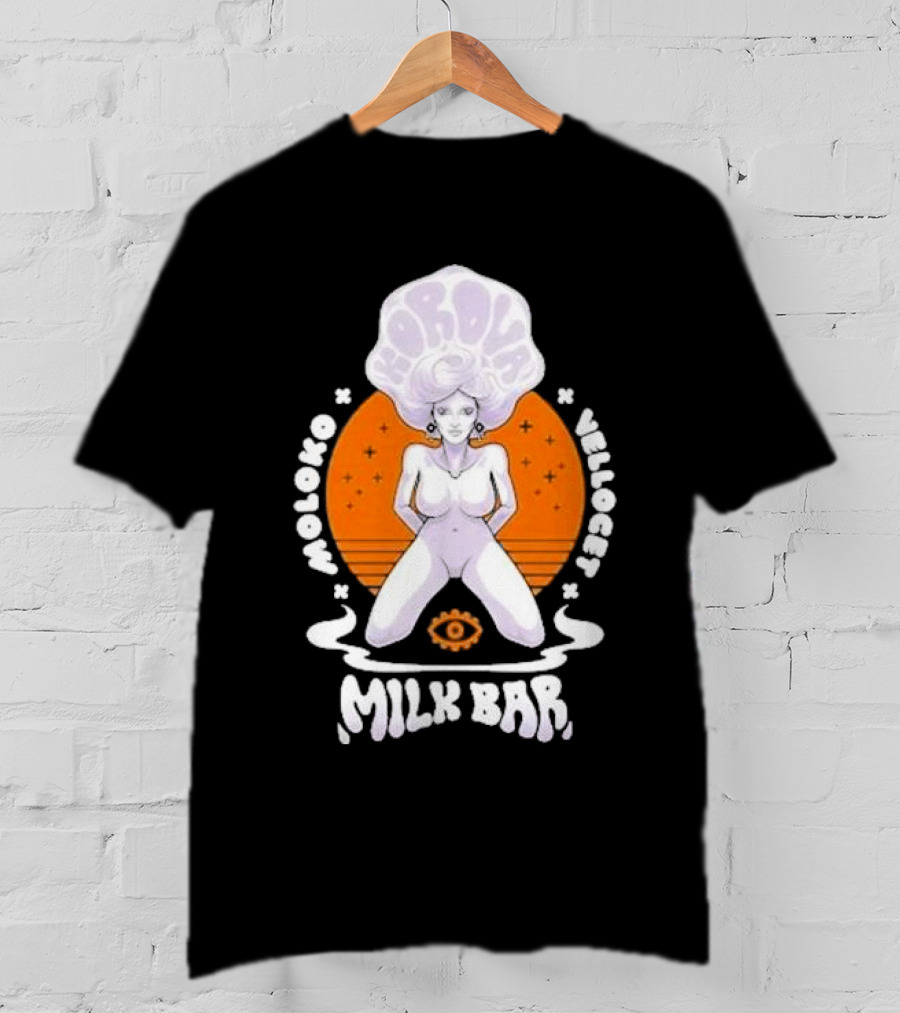 Korova Milk Bar Moloko Vellocet A Clockwork Orange Alex Malcolm McDowell T-Shirt