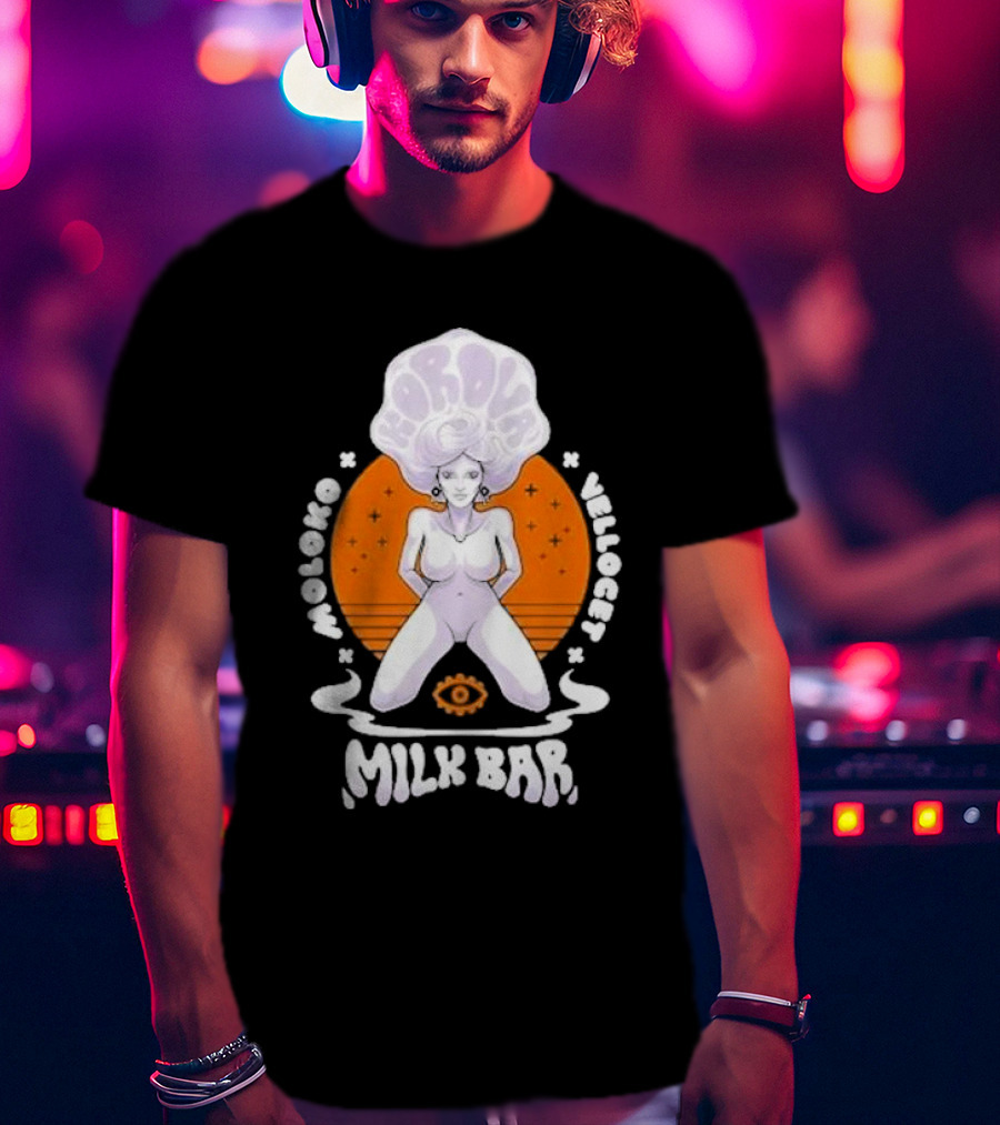 Korova Milk Bar Moloko Vellocet A Clockwork Orange Alex Malcolm McDowell T-Shirt