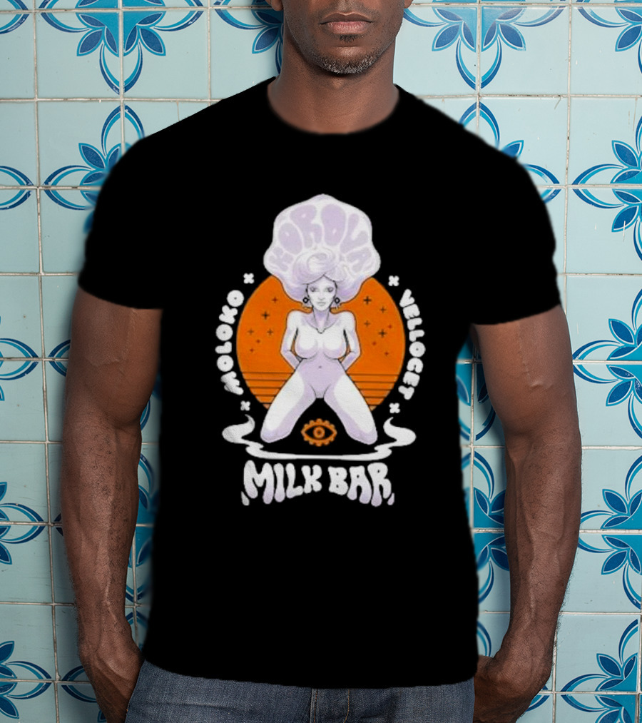 Korova Milk Bar Moloko Vellocet A Clockwork Orange Alex Malcolm McDowell T-Shirt