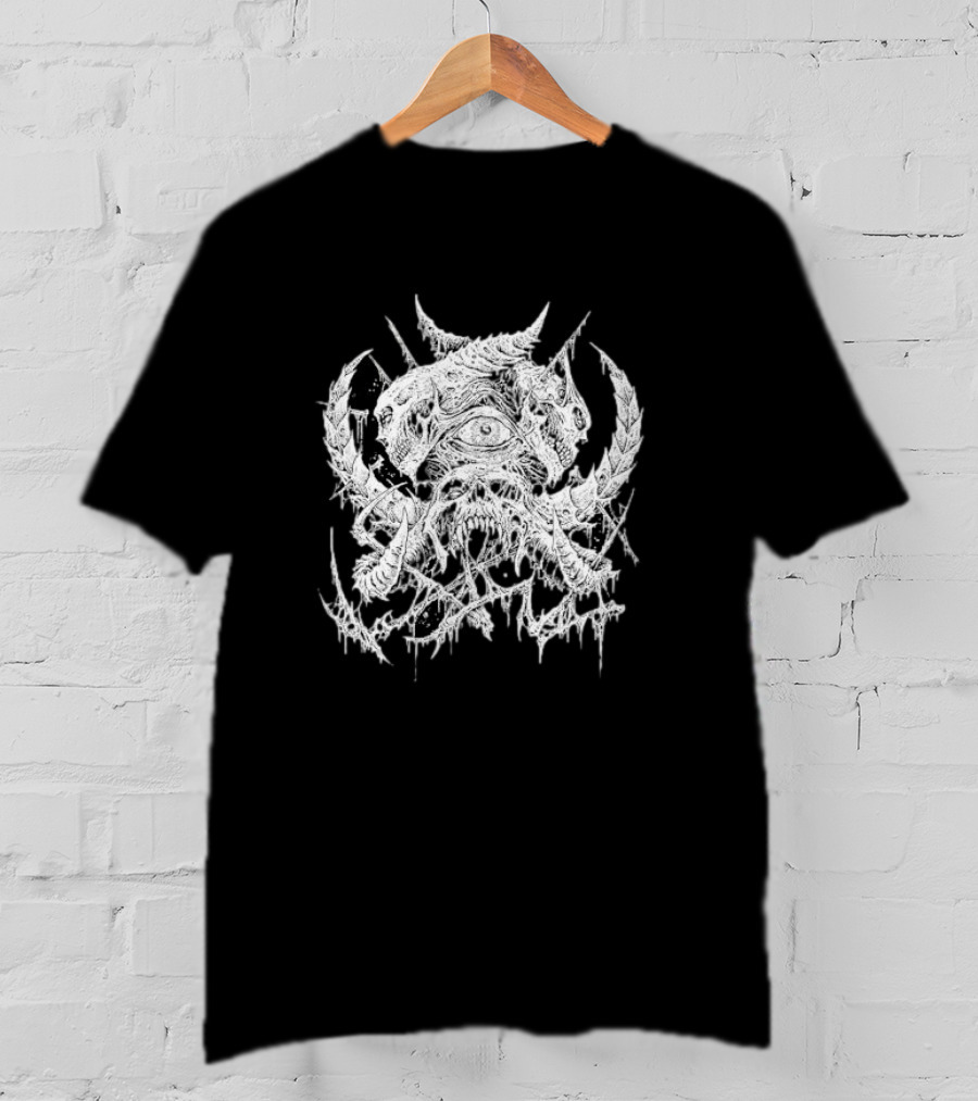 Whitechapel Doom Black Single Eye Monster Icon T-Shirt