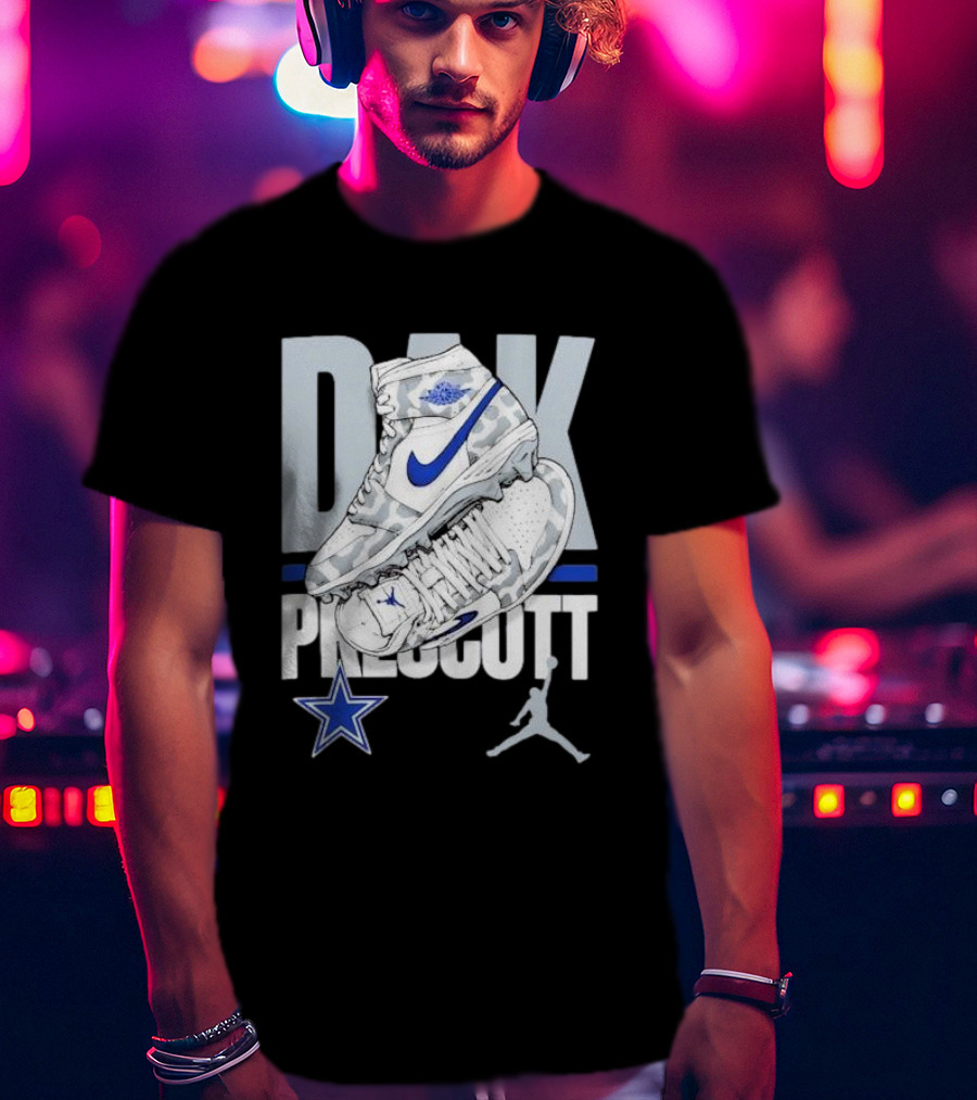 Dak Prescott Dallas Cowboys Jordan Brand Kicks Player Youth T-Shirt