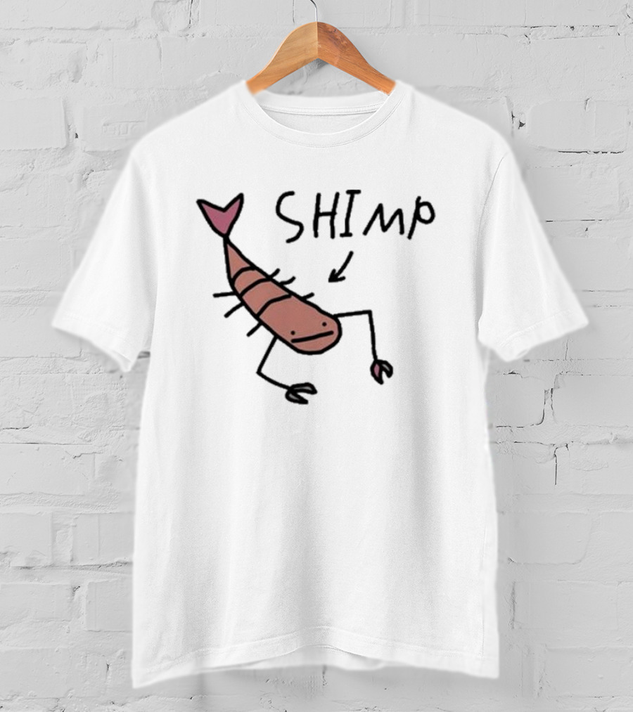 Worst Shimp Shrimp Drawing Humor T-Shirt