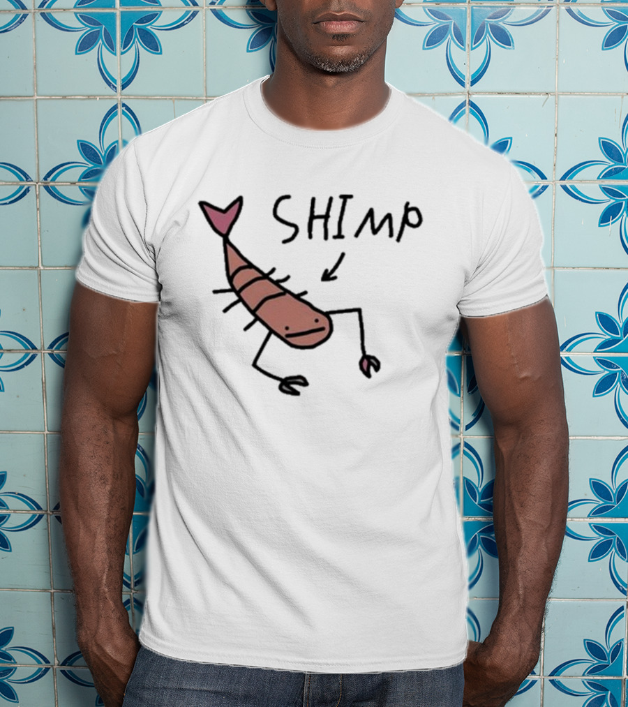 Worst Shimp Shrimp Drawing Humor T-Shirt