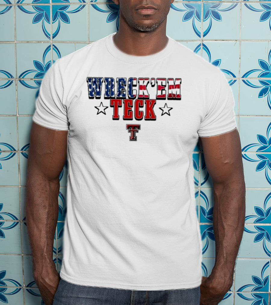 Wreck’em Tech Texas Stars TTU Sports T-Shirt