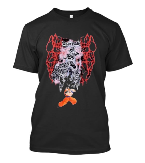 Dragon Ball Z Goku Lightning Aura Power Up Transformation T-Shirt