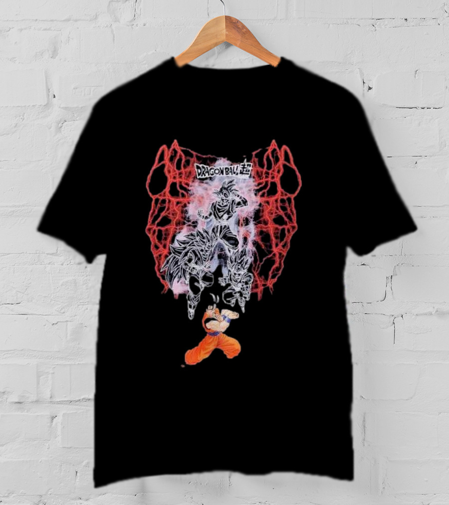 Dragon Ball Z Goku Lightning Aura Power Up Transformation T-Shirt