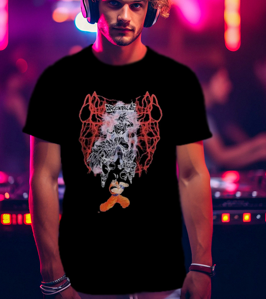 Dragon Ball Z Goku Lightning Aura Power Up Transformation T-Shirt