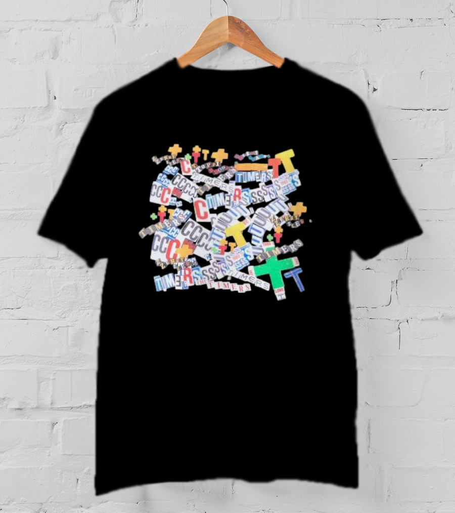 Neighborhood Nh X The Timers Collage Of Letters And Symbols T-Shirt
