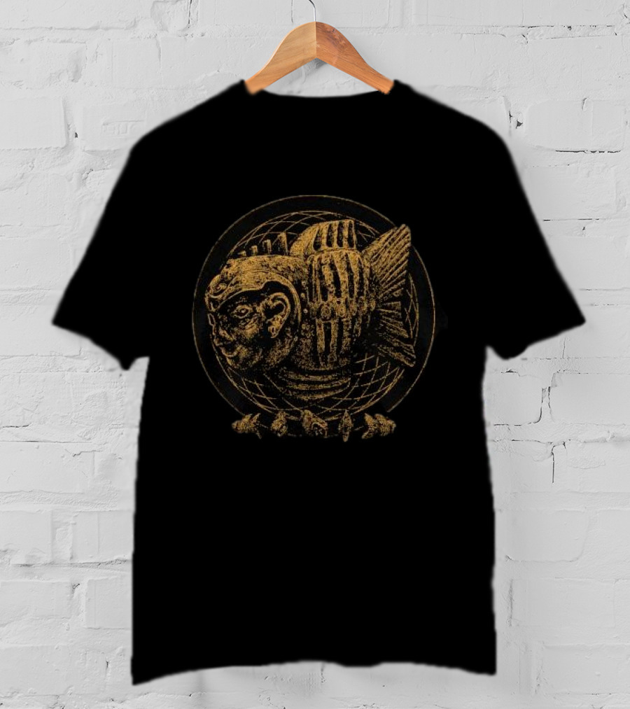 Small Boy Me Without You Fish Head Man Sculpture T-Shirt
