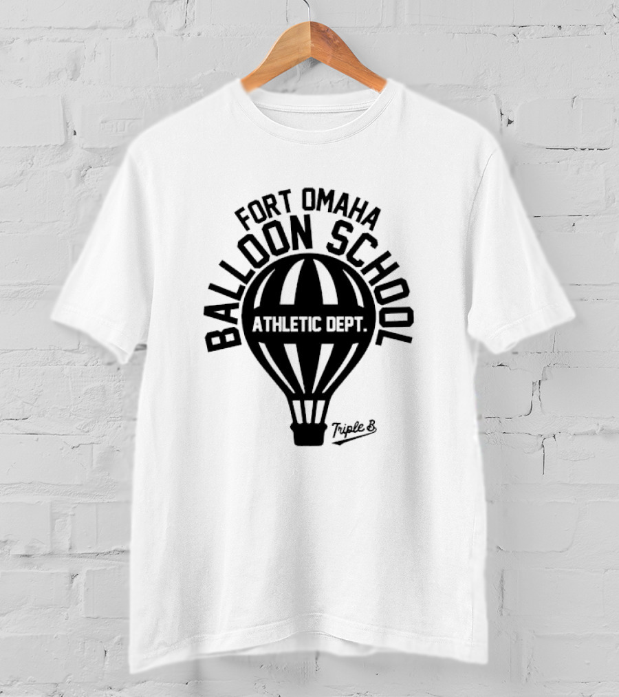 Fort Omaha Balloon School Athletic Dept Triple 8 Balloon T-Shirt