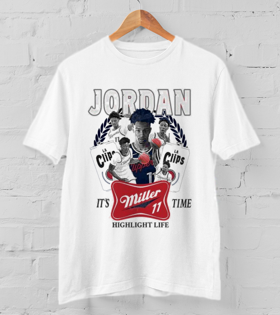 Jordan LA Clips Highlight Life Miller Time 11 T-Shirt