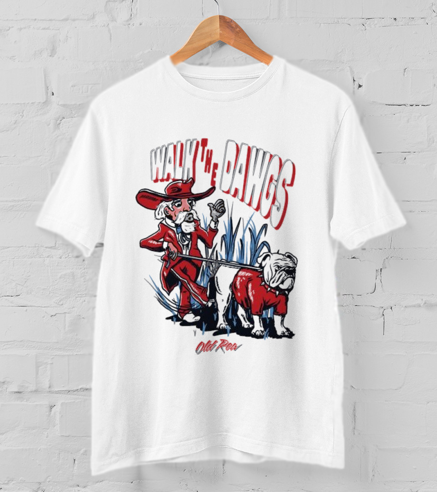 Walk The Dawgs Old Row Bulldog Cowboy T-Shirt