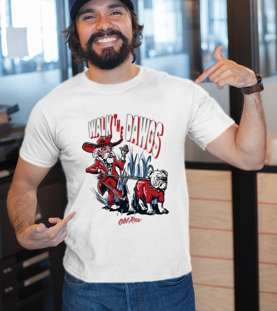 Walk The Dawgs Old Row Bulldog Cowboy T-Shirt