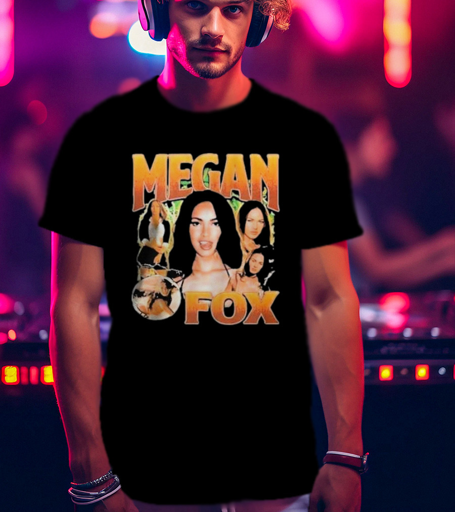 Megan Fox 90s Retro Collage T-Shirt