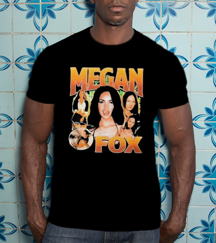 Megan Fox 90s Retro Collage T-Shirt