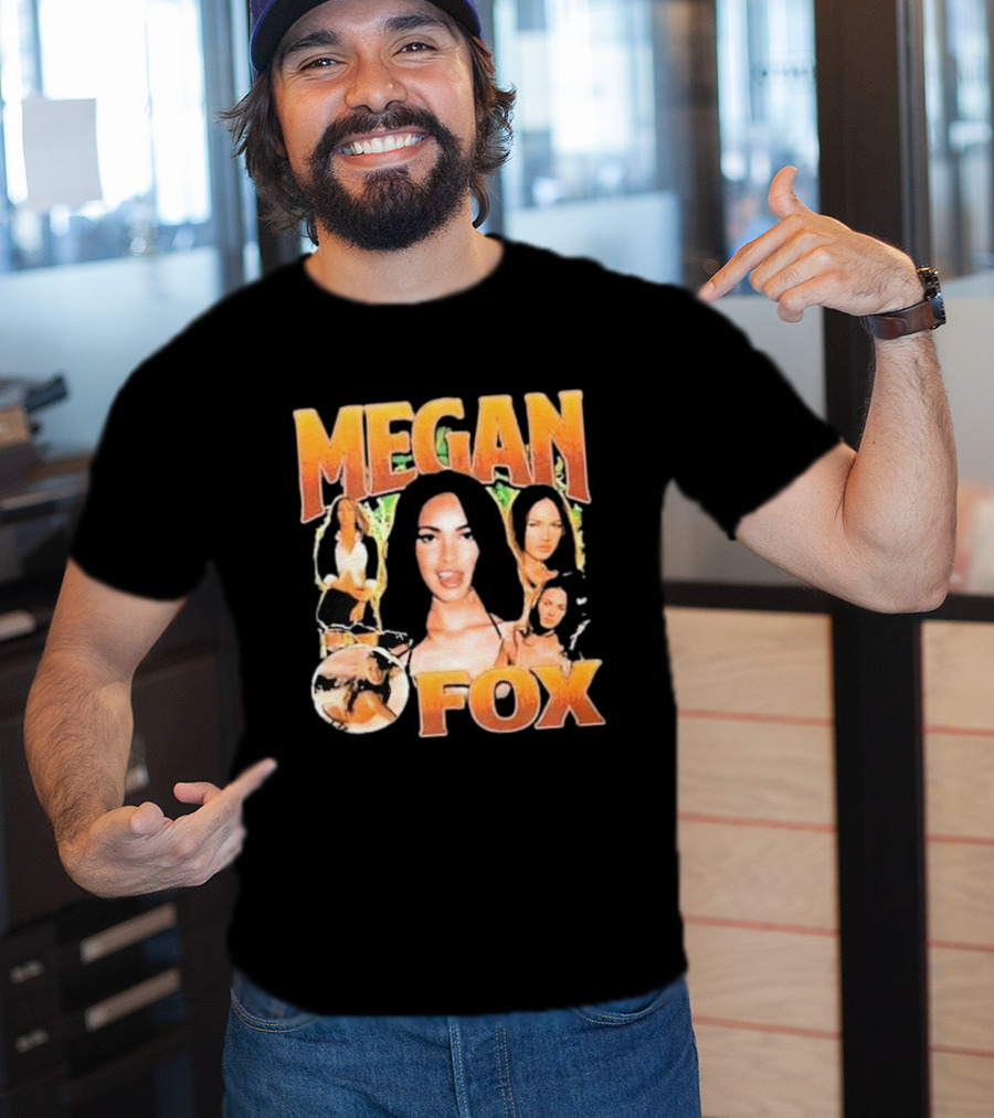 Megan Fox 90s Retro Collage T-Shirt