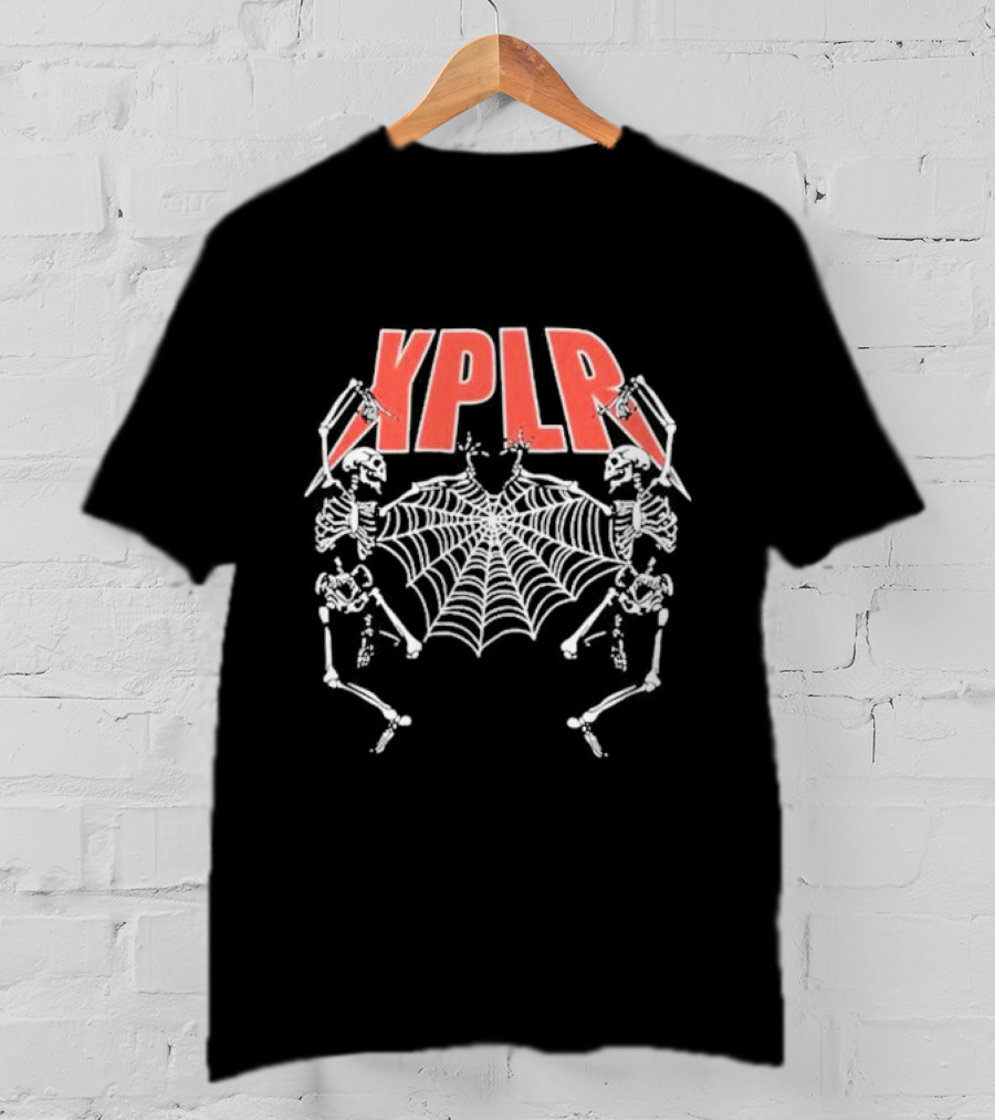 XPLR Dancing Skeletons By Sam And Colby With Spider Web T-Shirt
