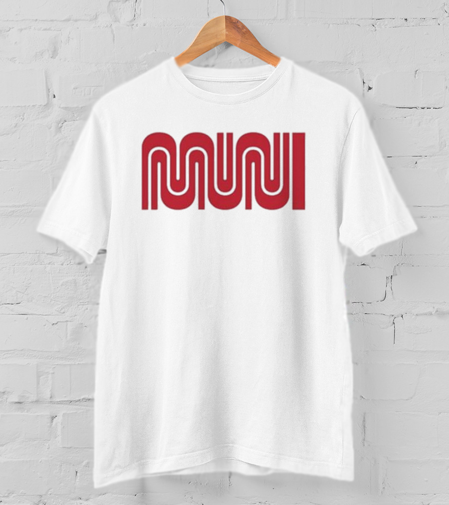 Muni Red Logo Ringer T-Shirt