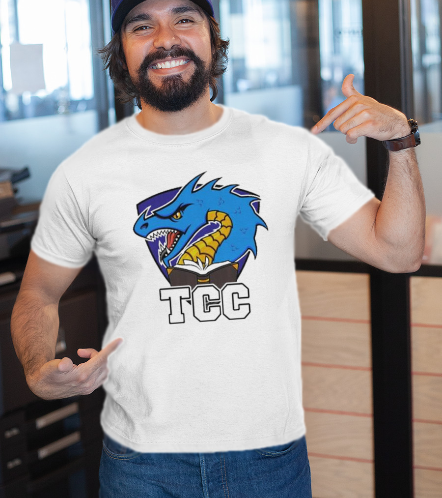 Tolarian Community College Sportsball Dragon Emblem TCC T-Shirt