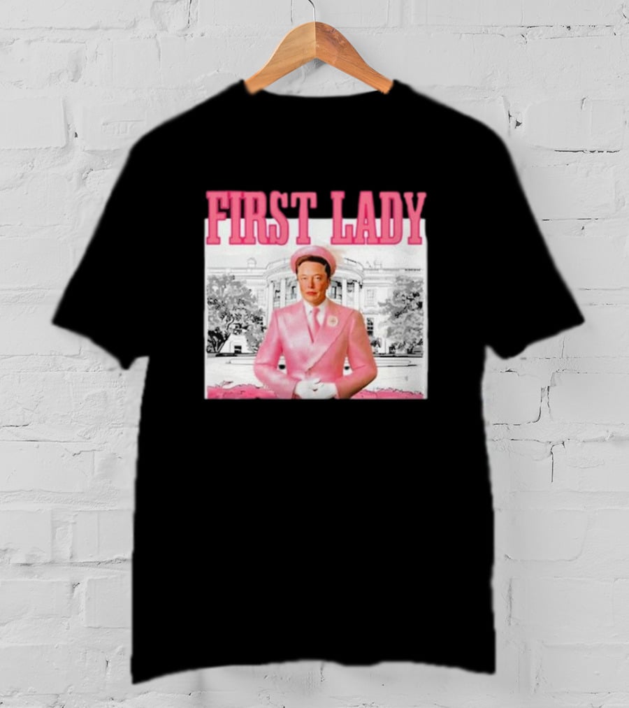 Mitali Parmar2 Elon Musk Pink First Lady White House T-Shirt