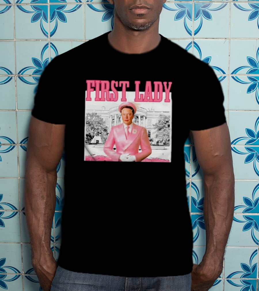 Mitali Parmar2 Elon Musk Pink First Lady White House T-Shirt