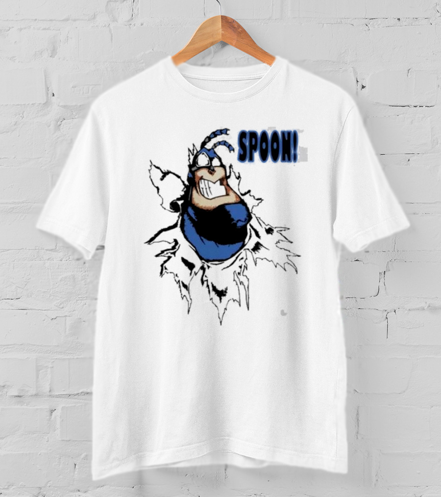 The Tick Cartoon Hero SPOON T-Shirt