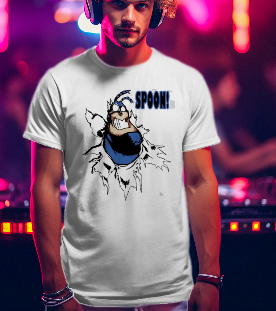 The Tick Cartoon Hero SPOON T-Shirt