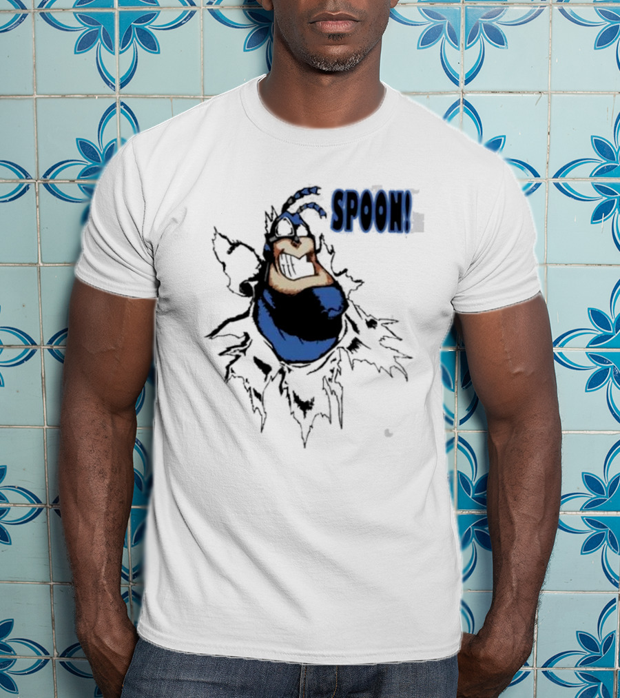 The Tick Cartoon Hero SPOON T-Shirt