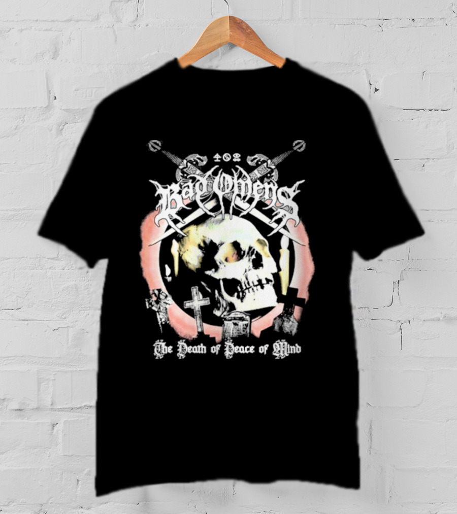 Bad Omens The Death Of Peace Of Mind Skull Cross Grave Swords T-Shirt