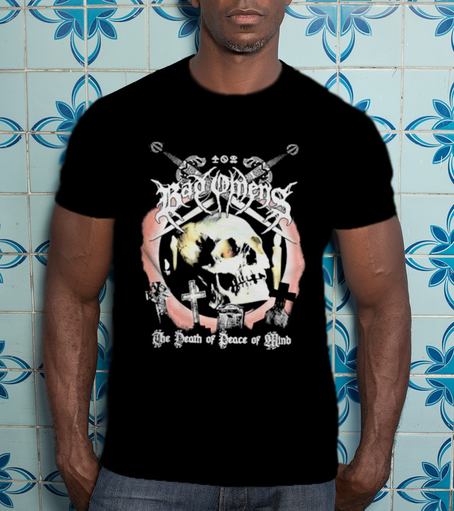 Bad Omens The Death Of Peace Of Mind Skull Cross Grave Swords T-Shirt