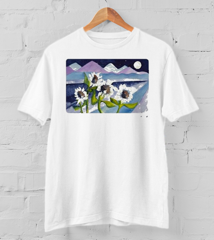 Sunflowers Under Starry Mountain Night - Big Thief Mema Mooowers T-Shirt