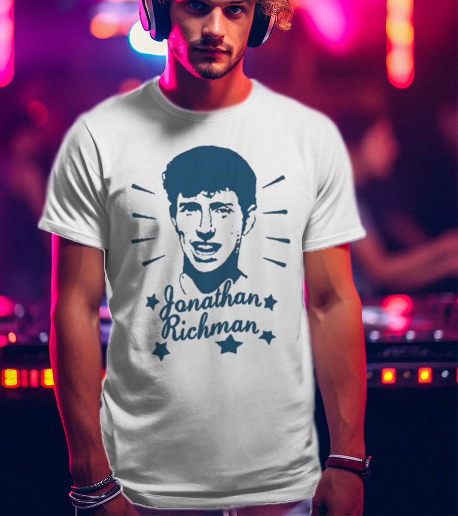 Jonathan Richman Surrounded By Stars And Radiating Light T-Shirt