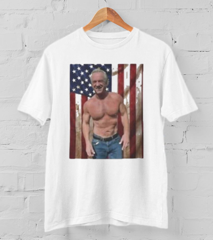 Kennedy No Make America Healthy Again USA Flag Muscles T-Shirt