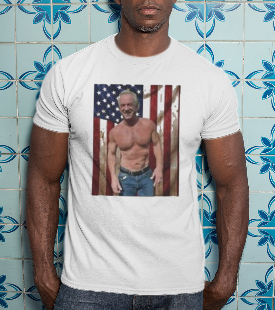 Kennedy No Make America Healthy Again USA Flag Muscles T-Shirt